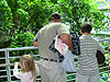 Jordan, Ken, and Tyler on the ramp in the rainforest exhibit