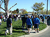 The boys walking to another presentation