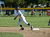 Tyler getting ready to run to third