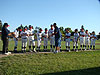 The kids receiving their All-Star pins