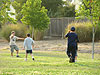 Tyler playing football