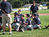 Another picture of the kids listening to the coaches