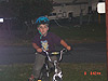 Tyler riding his bike at the KOA in Auburn
