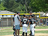 Coach Tom talking to the kids