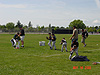 Tyler's team warming up