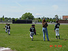 The Giants practicing batting