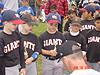 Tyler's team receiving their trophies
