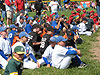 Tyler sitting down with his team