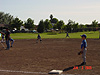 Another picture of the Dodgers playing the field