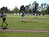 Tyler running to the pitcher's mound