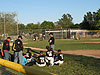 Coach Tom talking to the kids after their win!