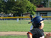 Tyler running to third base and Will running to first