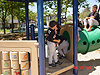 Tyler coming out of the slide