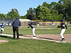 Tyler playing first base