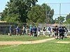 The players at the end of the game