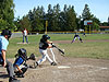 Tyler hitting the ball