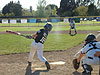 Tyler hitting the ball
