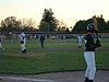 The Yankees playing the field