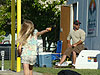 Jordan walking over see Ken at the Snack Shack