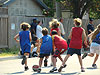Tyler playing basketball