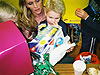 Brett opening more presents