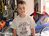 Tyler before his fourth day of camp