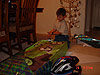 Tyler opening his new bike