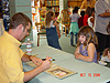 Ashlee getting her book signed