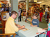 Tyler getting his book signed