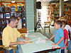Jonah having his book signed