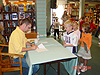 Shawn getting his book signed