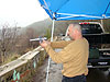Ken shooting his new .22 pistol