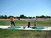 Dakota and Tyler at the driving range