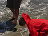 Tyler looking in the cold water