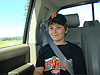 Tyler on the way to the game