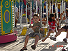 Tyler getting ready to go on another ride