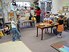 Kids checking out the goodies