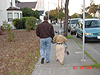 Tyler and Ken walking to the fair
