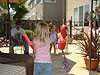 Jordan hitting the pinata