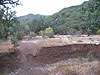 The empty creek bed