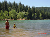 Ken and Tyler taking a dip