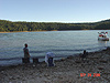 Ken, Jordan, and Tyler by the lake
