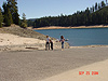 Tanya, Tyler, and Heidi walking up the ramp