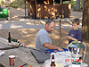 Ken and Tyler getting their fishing gear ready