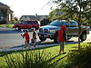 The neighborhood boys getting ready to battle