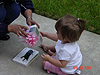 Sylvia giving Jordan another gift