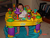 Jordan in her new Exersaucer