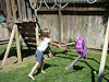 Jordan hitting the pinata