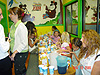 Another picture of the kids eating and having fun