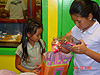 Katie opening up another present